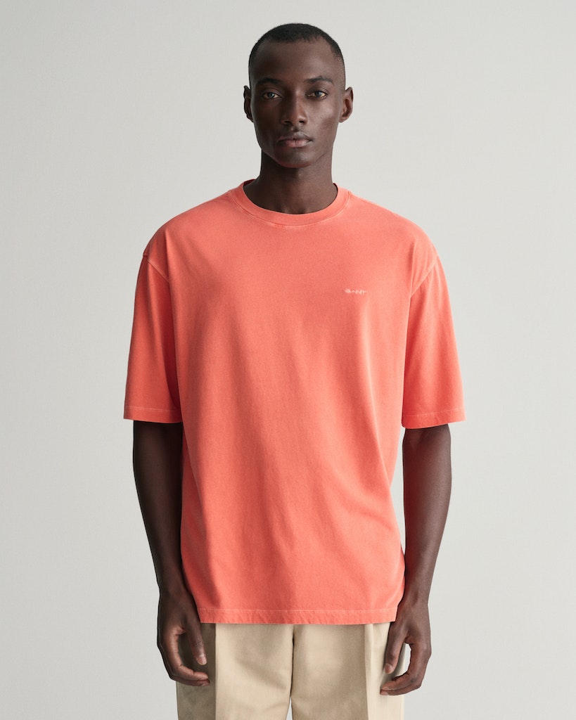 Sunfaded ss t-shirt Burnt orange