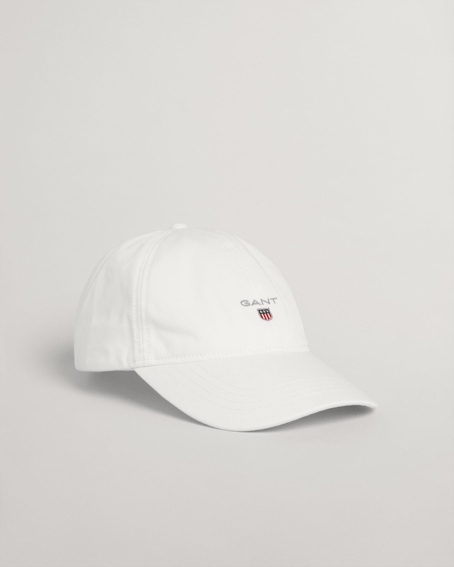 High cotton twill cap White