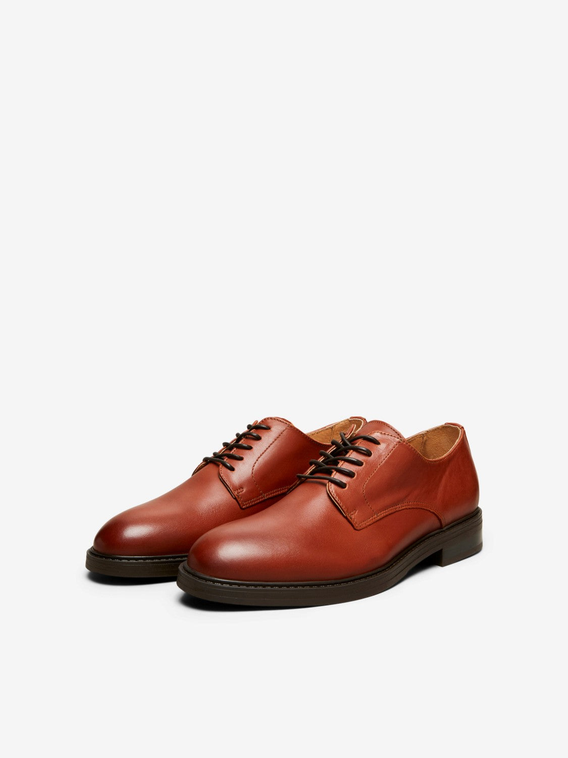 Blake Leather Derby shoe Cognac